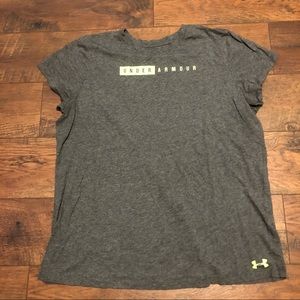 SOLD Armour Grey T-Shirt Heat Gear Large Exercise